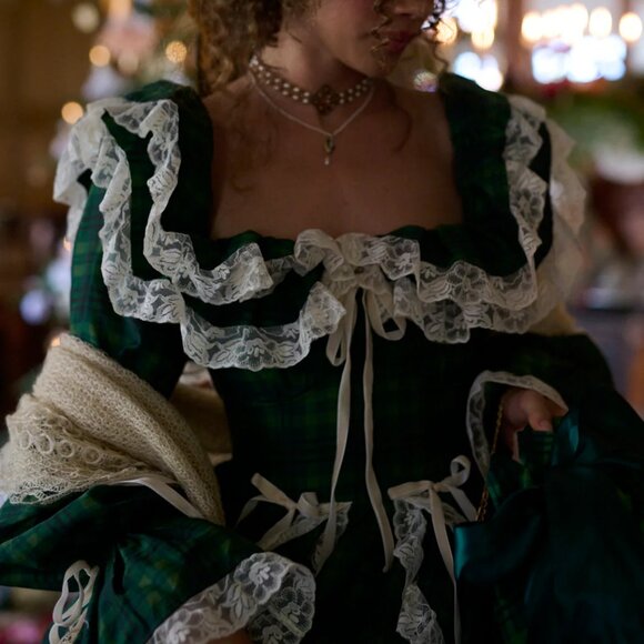 Selkie Beth Plaid Waltz Gown - S / NWOT - Picture 2 of 8